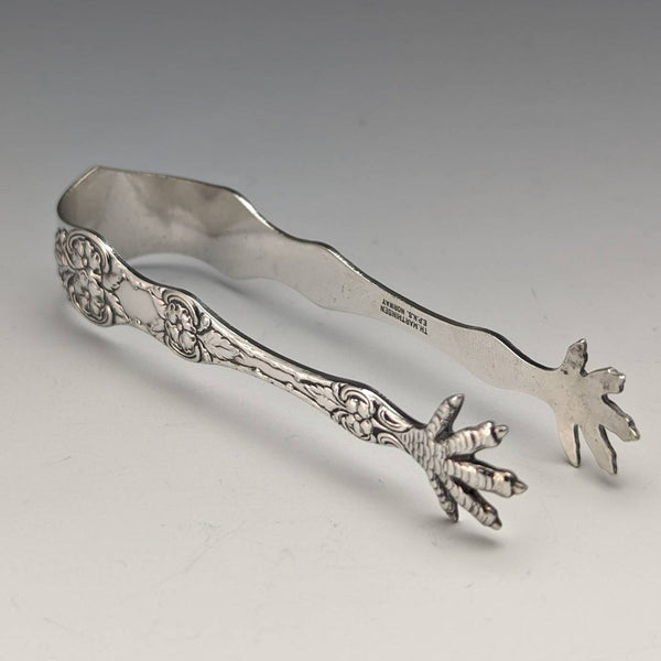 Scandinavian Vintage Silver Plated Sugar Tongs TH Marthinsen